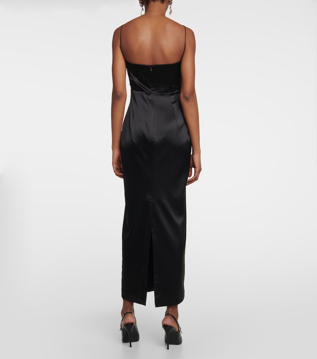 Maxikleid aus einem Seidengemisch | Alessandra Rich