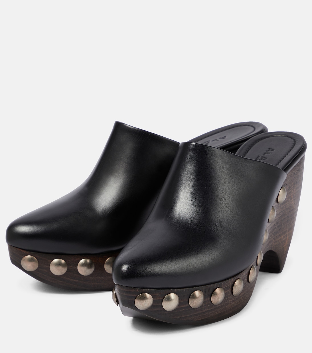 Mules Le Sabot in pelle e legno | Alaïa