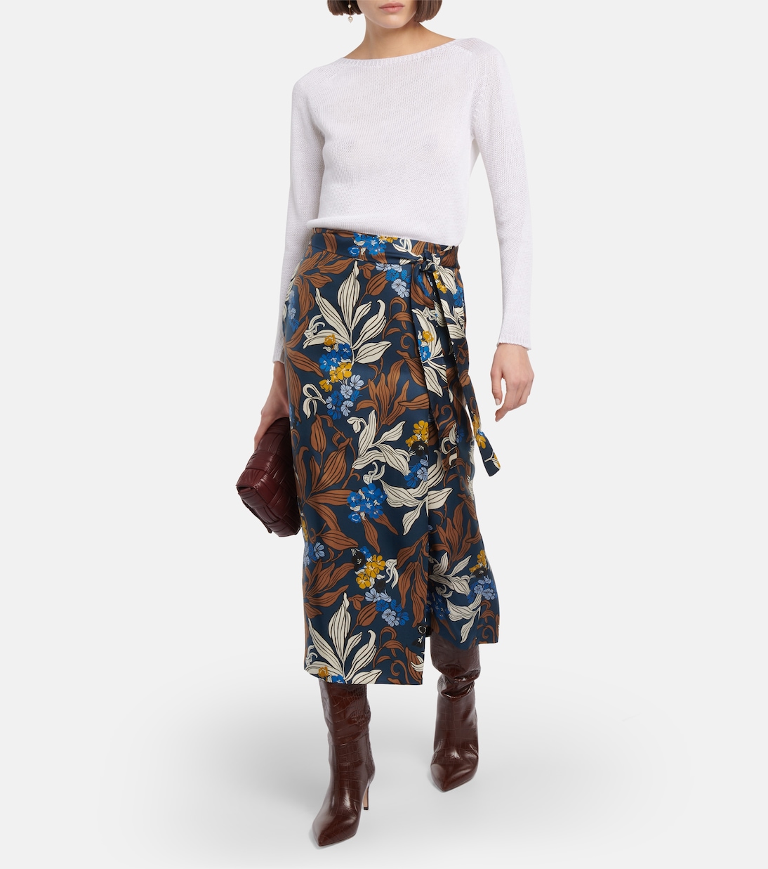 Zante floral silk midi skirt | 'S Max Mara