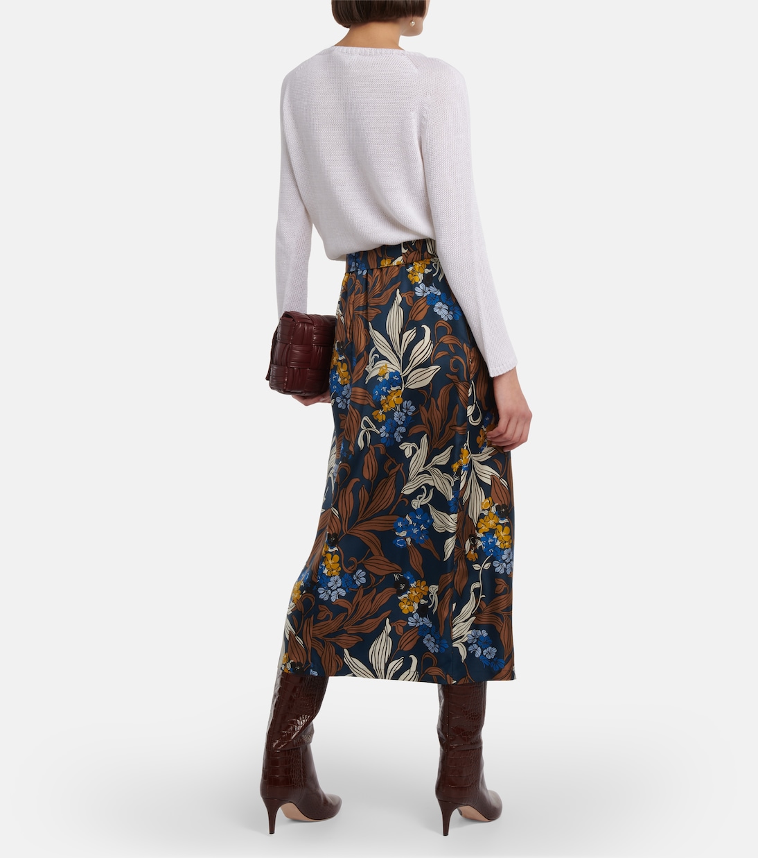 Zante floral silk midi skirt | 'S Max Mara