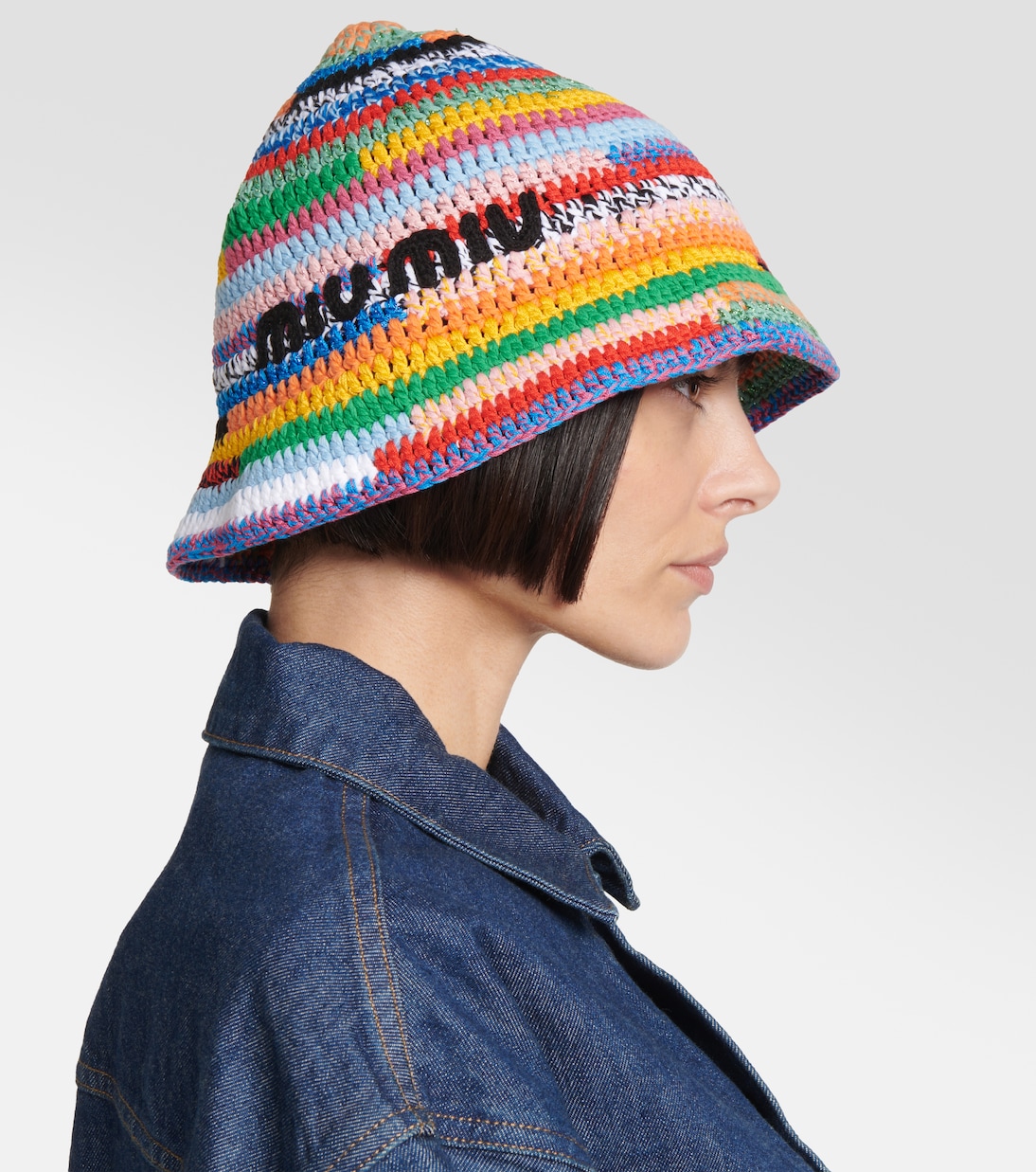Crochet bucket hat | Miu Miu
