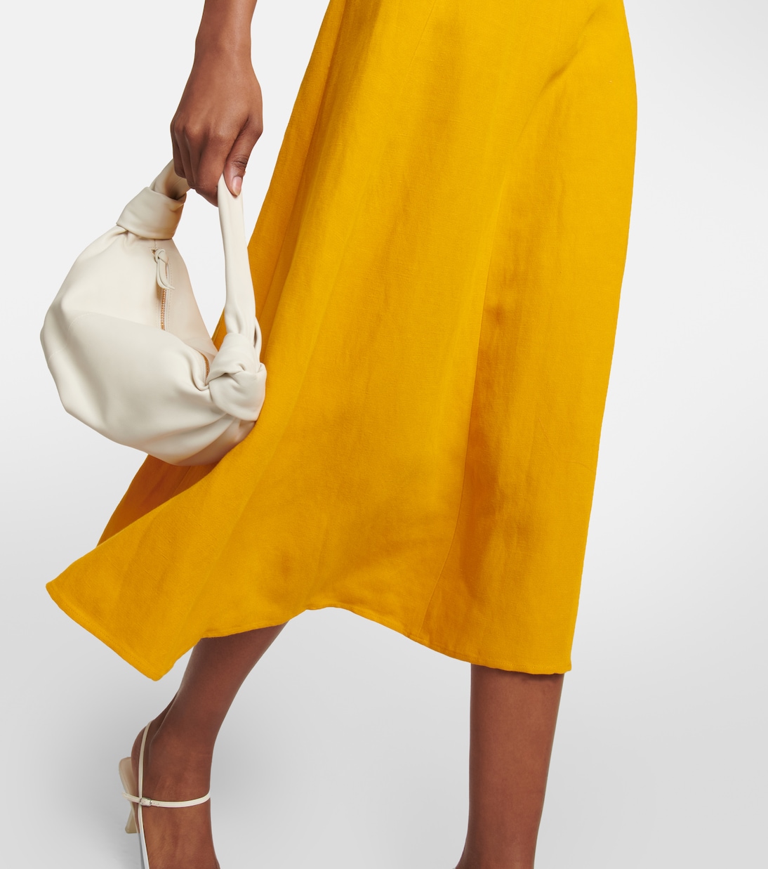 Linen-blend midi dress | Vince