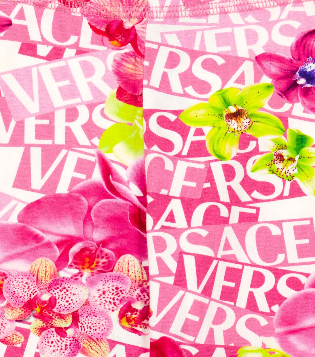 Leggings in jersey di cotone | Versace Kids