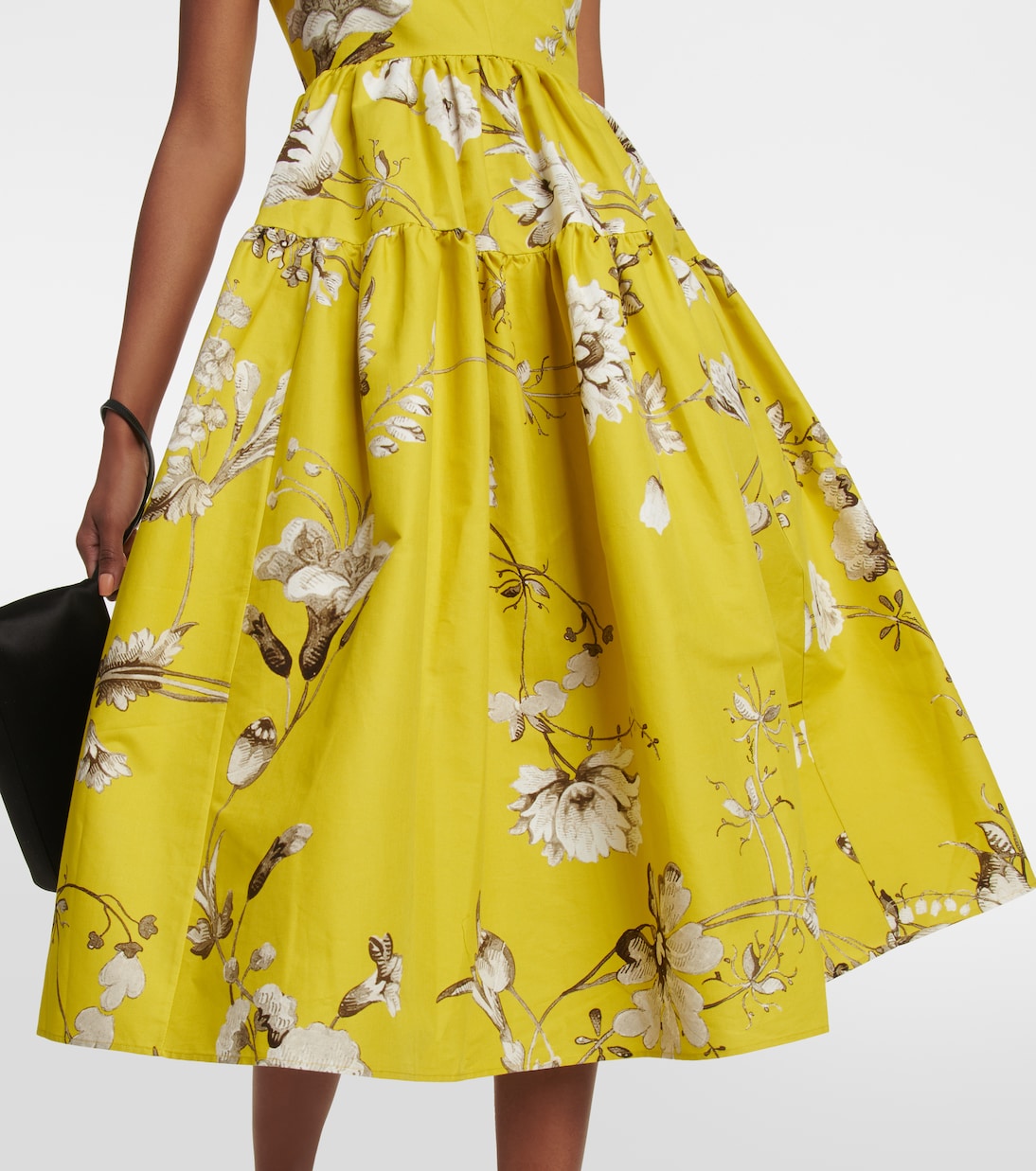 Eleonore floral cotton faille midi dress | Erdem