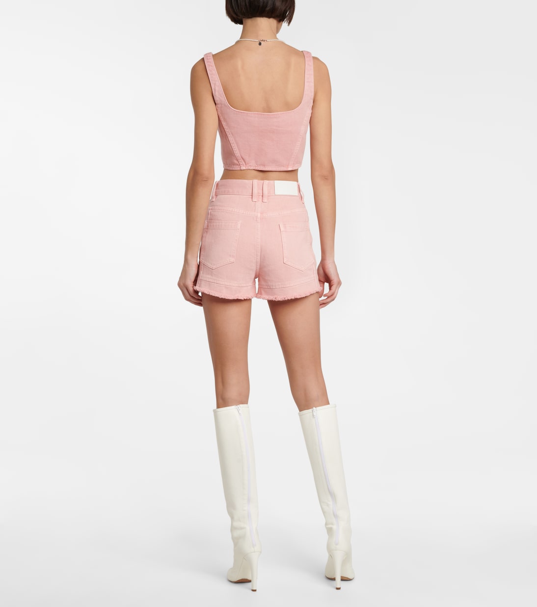Shorts di jeans con cristalli | Xu Zhi