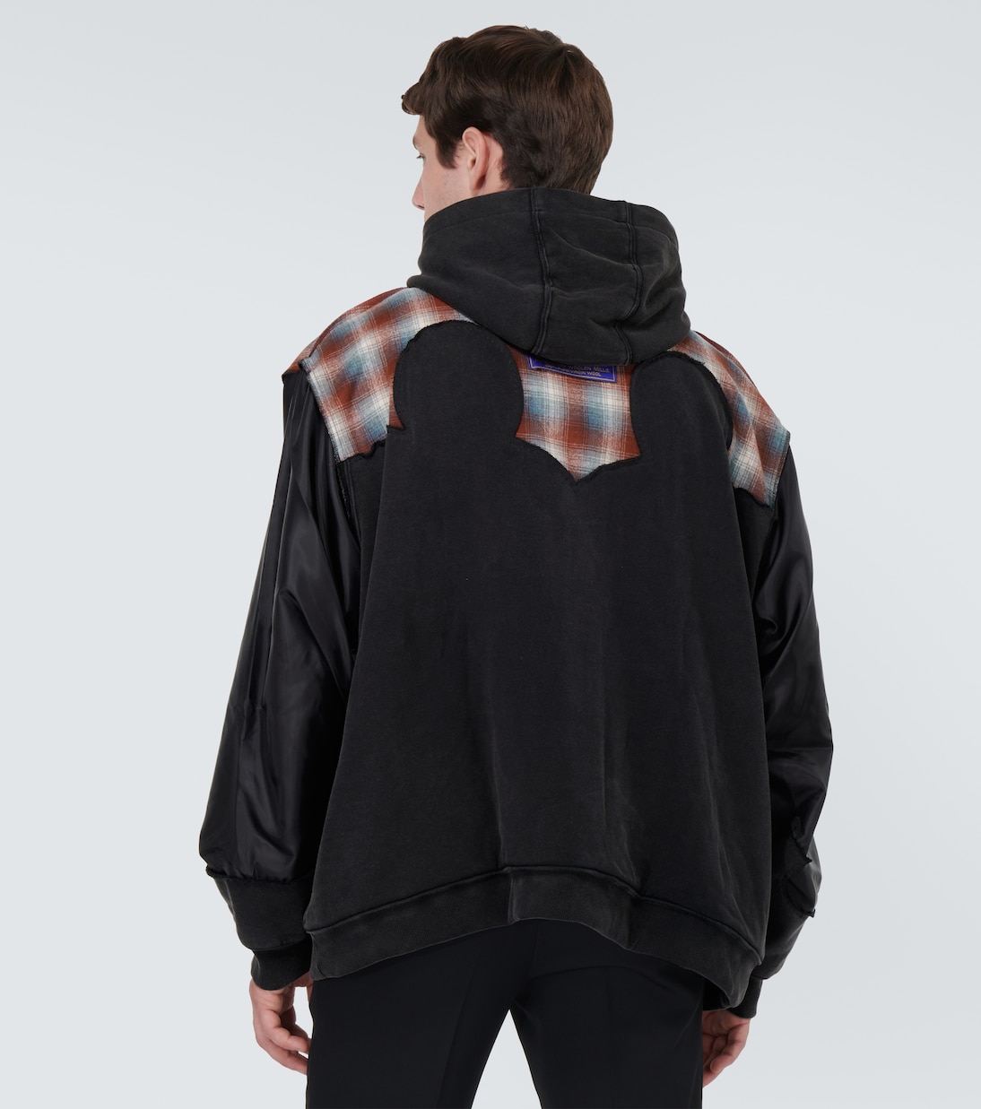 x Pendleton - Felpa in cotone a quadri con cappuccio | Maison Margiela