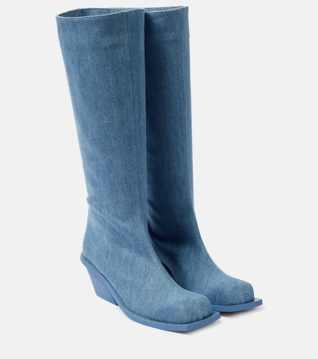 Botas altas Blondine en denim | Gia Borghini
