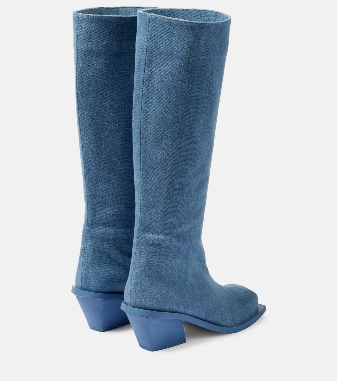 Botas altas Blondine en denim | Gia Borghini
