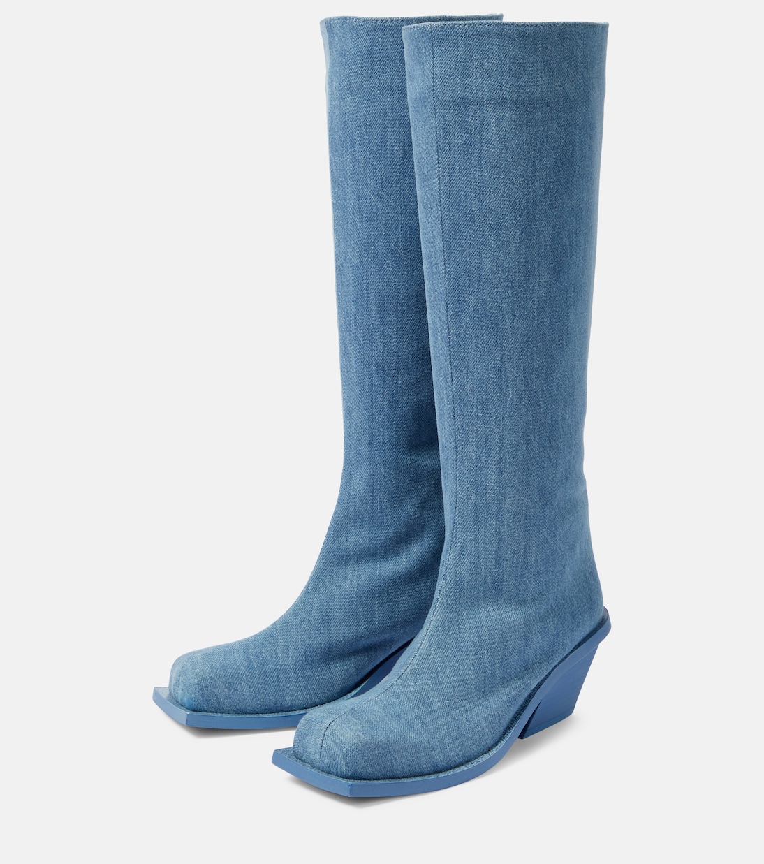 Botas altas Blondine en denim | Gia Borghini