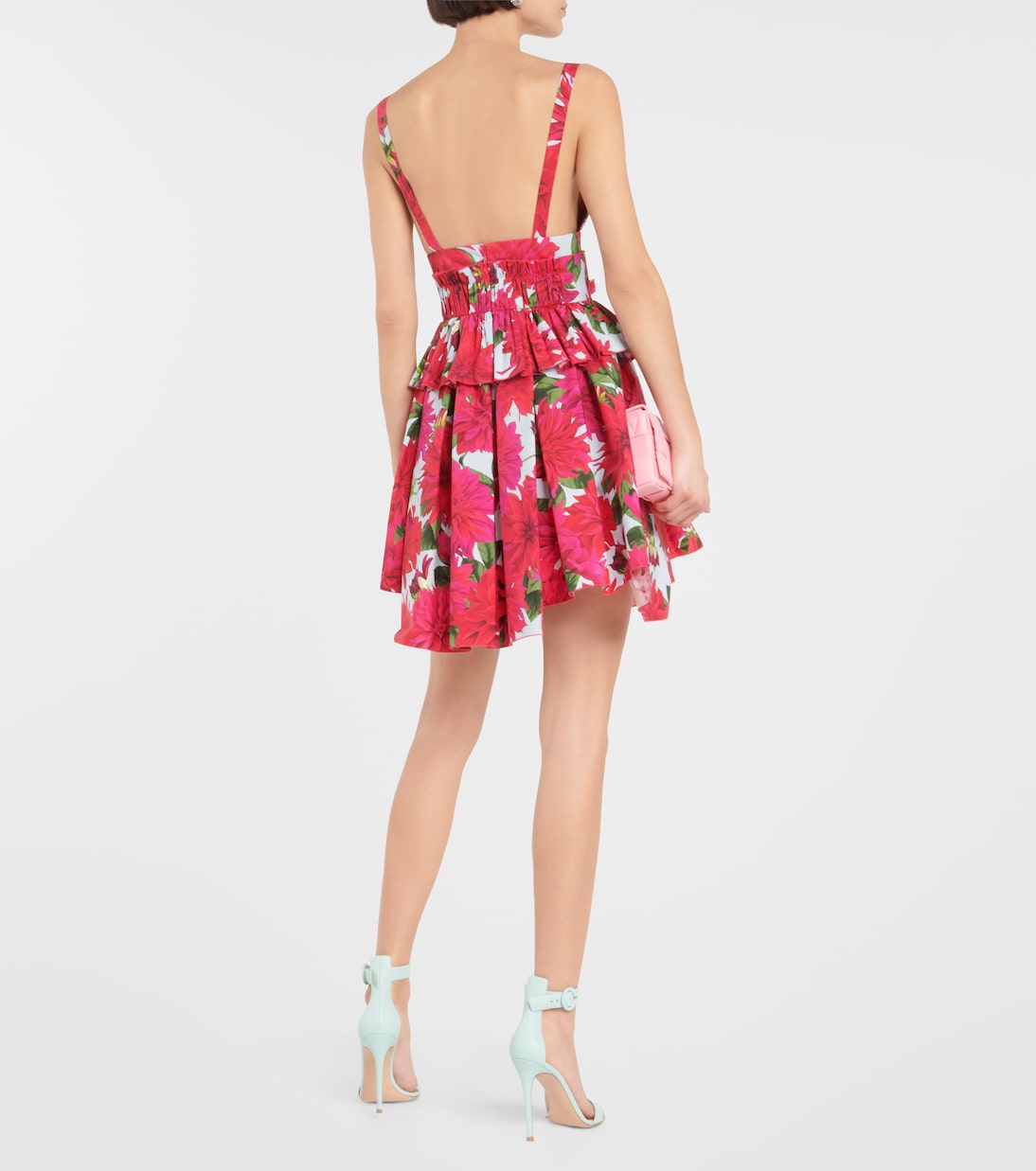 Floral cotton poplin minidress | Oscar de la Renta