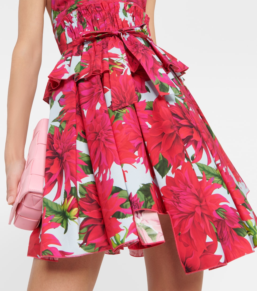 Floral cotton poplin minidress | Oscar de la Renta