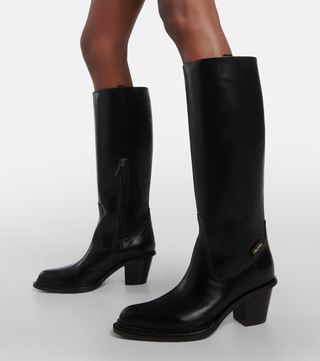 Max mara knee high boots shop
