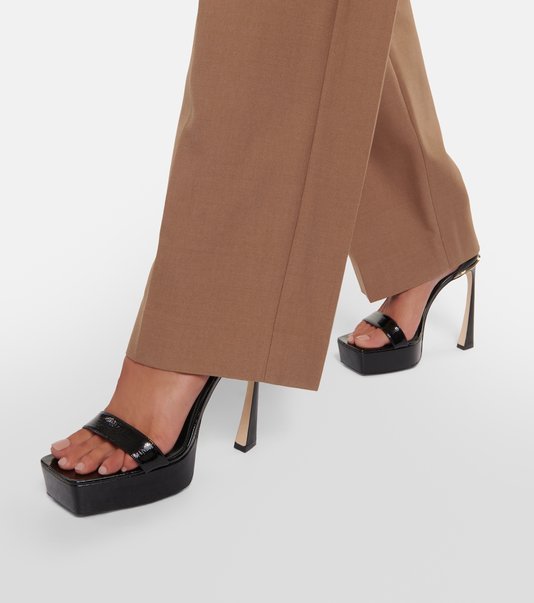 Patent leather platform sandals | Victoria Beckham
