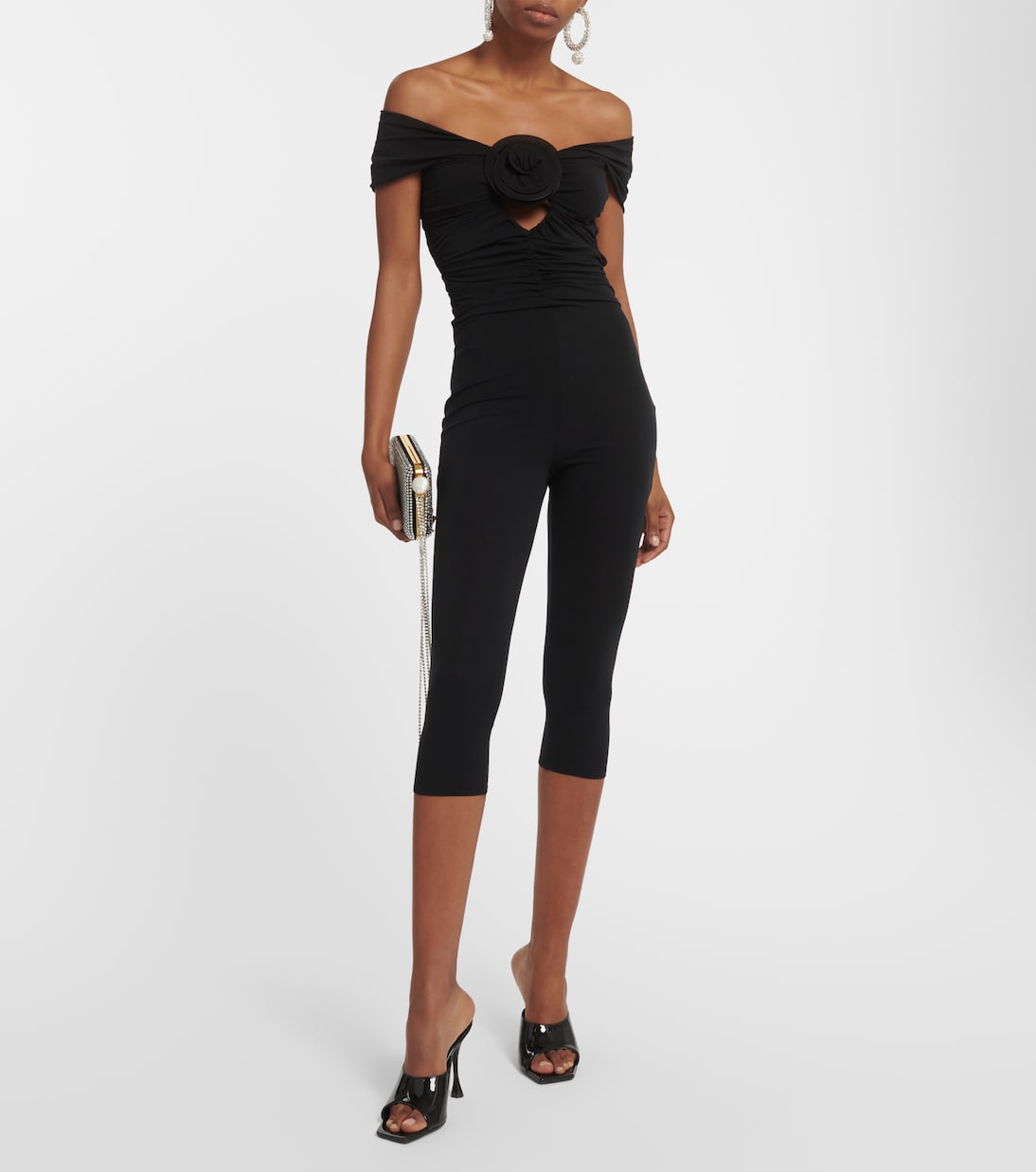 Mono de jersey con aplique floral | Magda Butrym