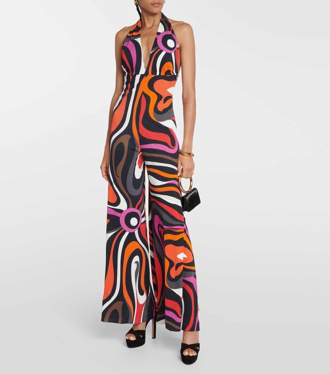 Mono Marmo con cuello halter | Pucci