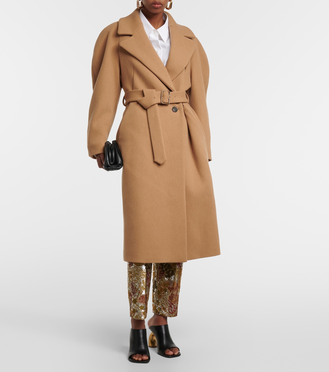 Double-breasted wool coat  | Dries Van Noten
