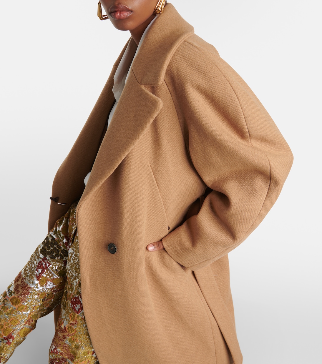 Double-breasted wool coat  | Dries Van Noten