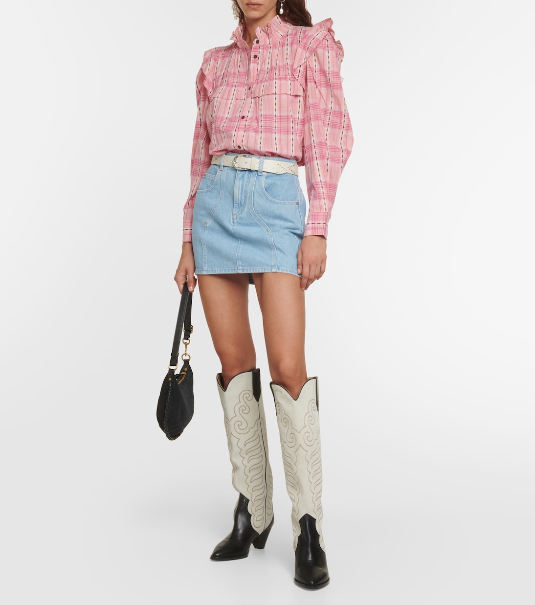 Blusa Idety de algodón a cuadros | Marant Etoile
