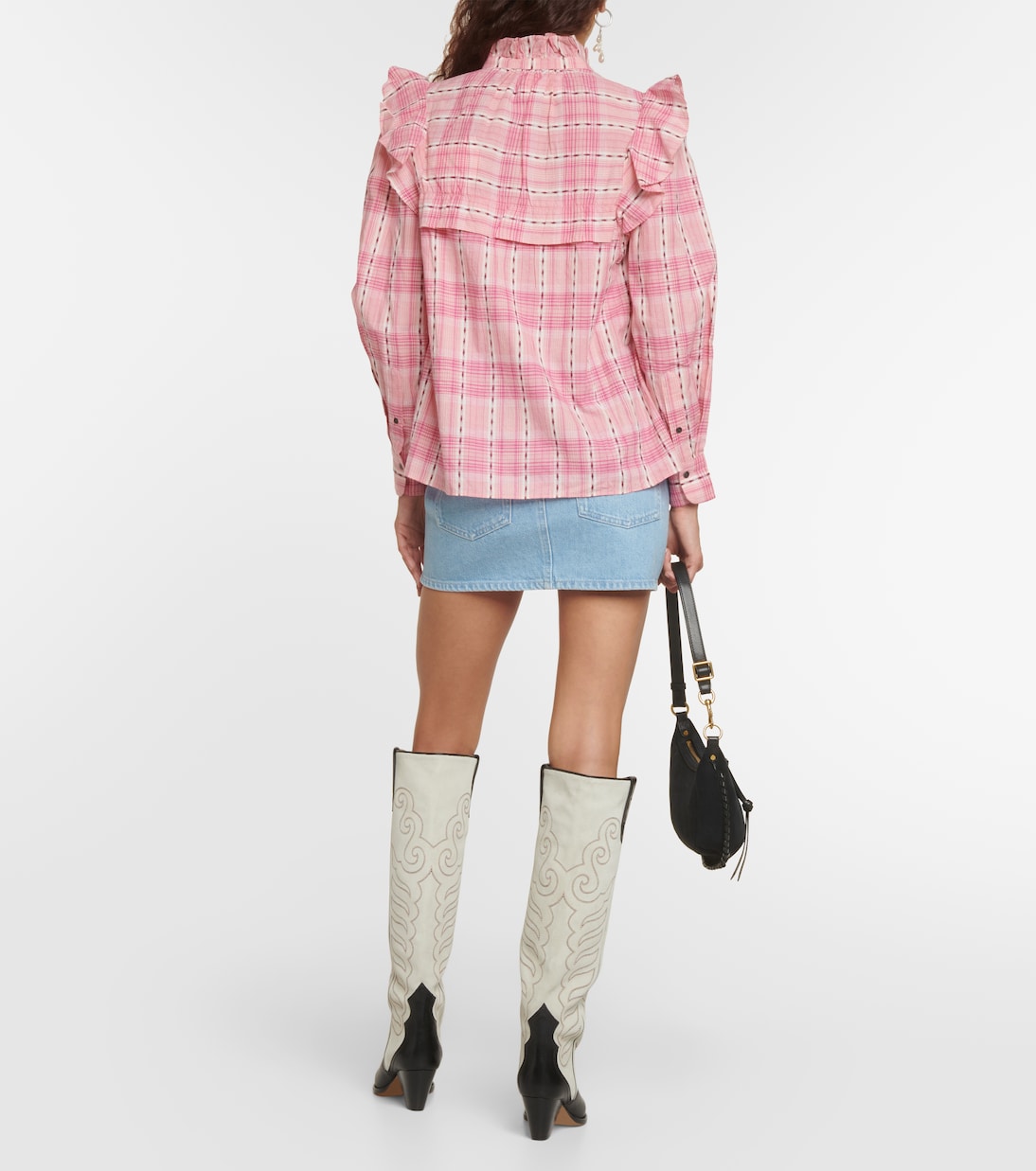 Blusa Idety de algodón a cuadros | Marant Etoile