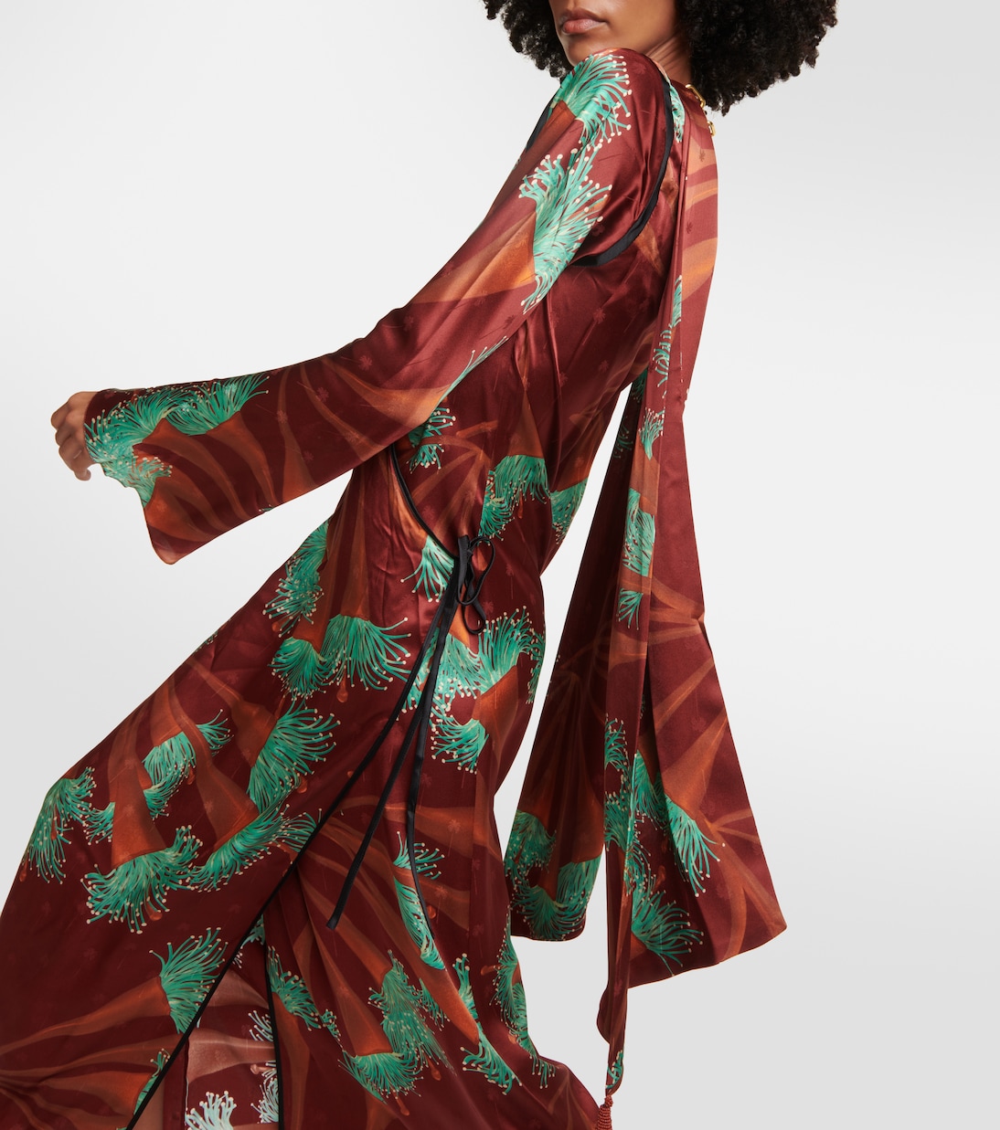Wickelkleid Fresh of Lightening aus Seide | Johanna Ortiz