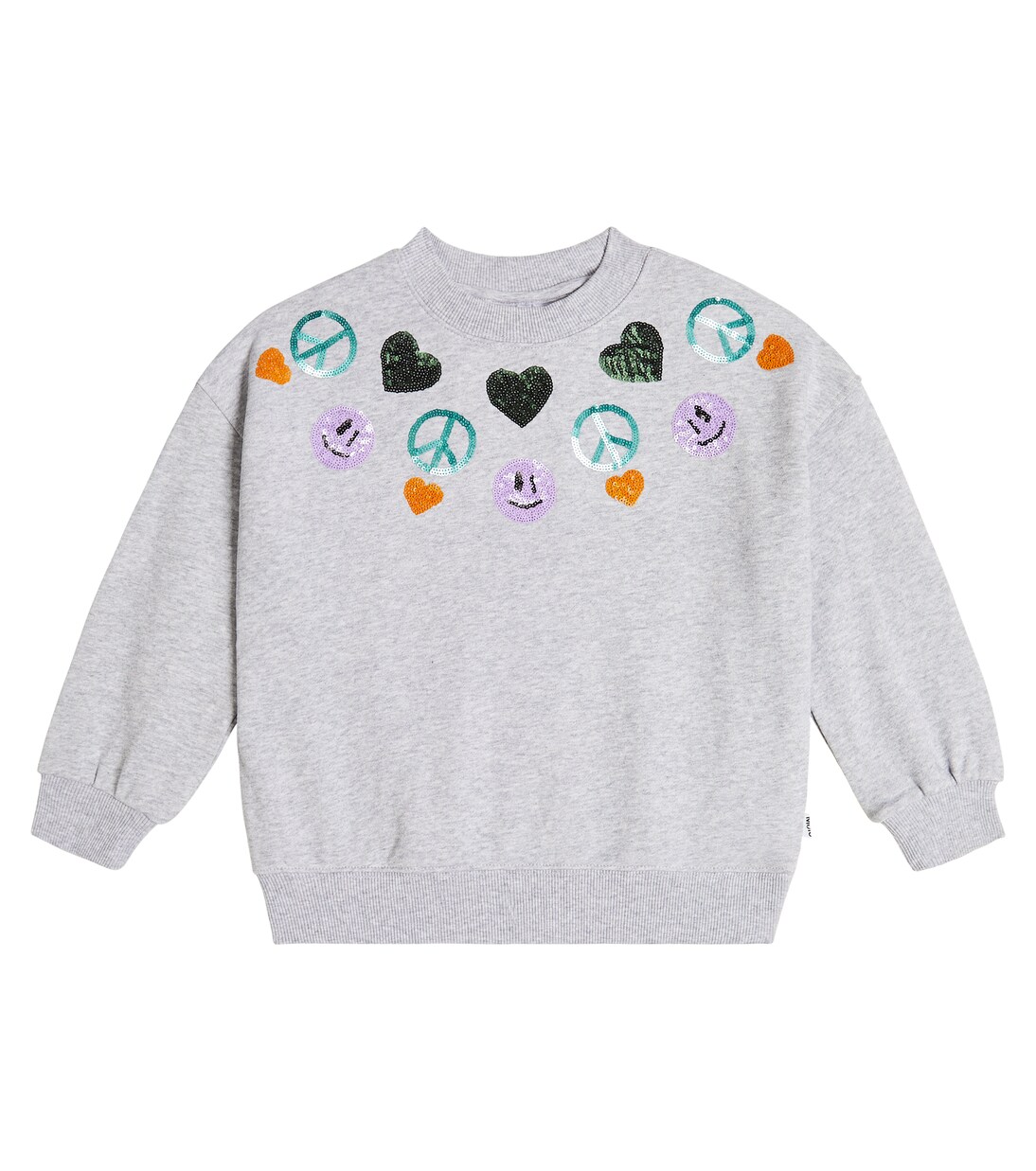 Sudadera Maxi de algodón con lentejuelas | Molo