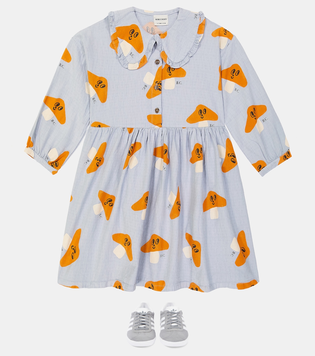 Vestido de algodón estampado | Bobo Choses