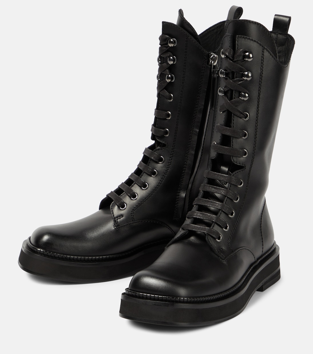 Robin leather combat boots | The Attico