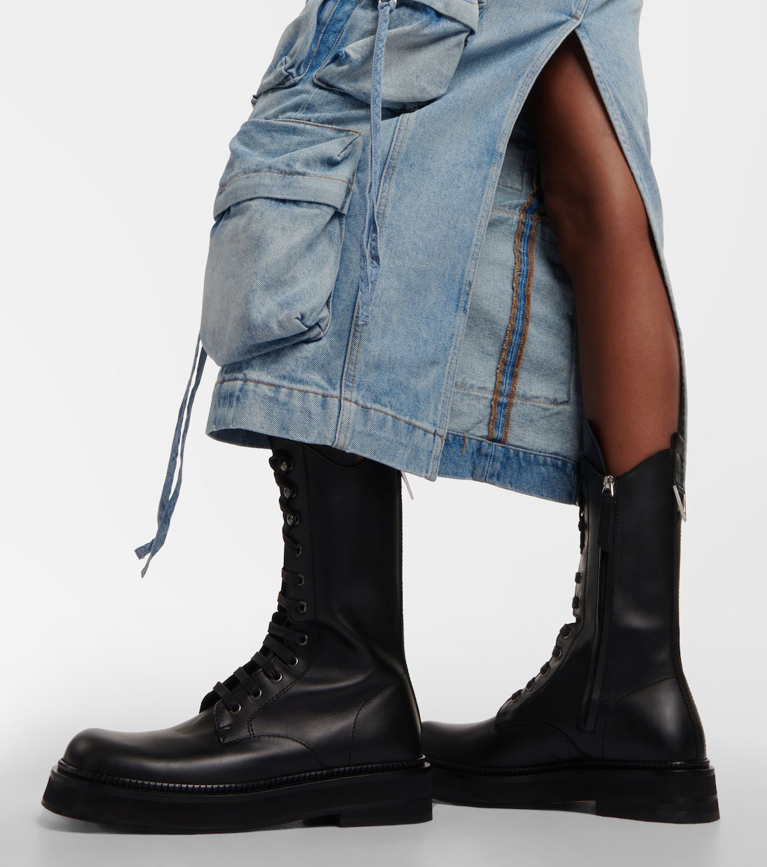 Robin leather combat boots | The Attico