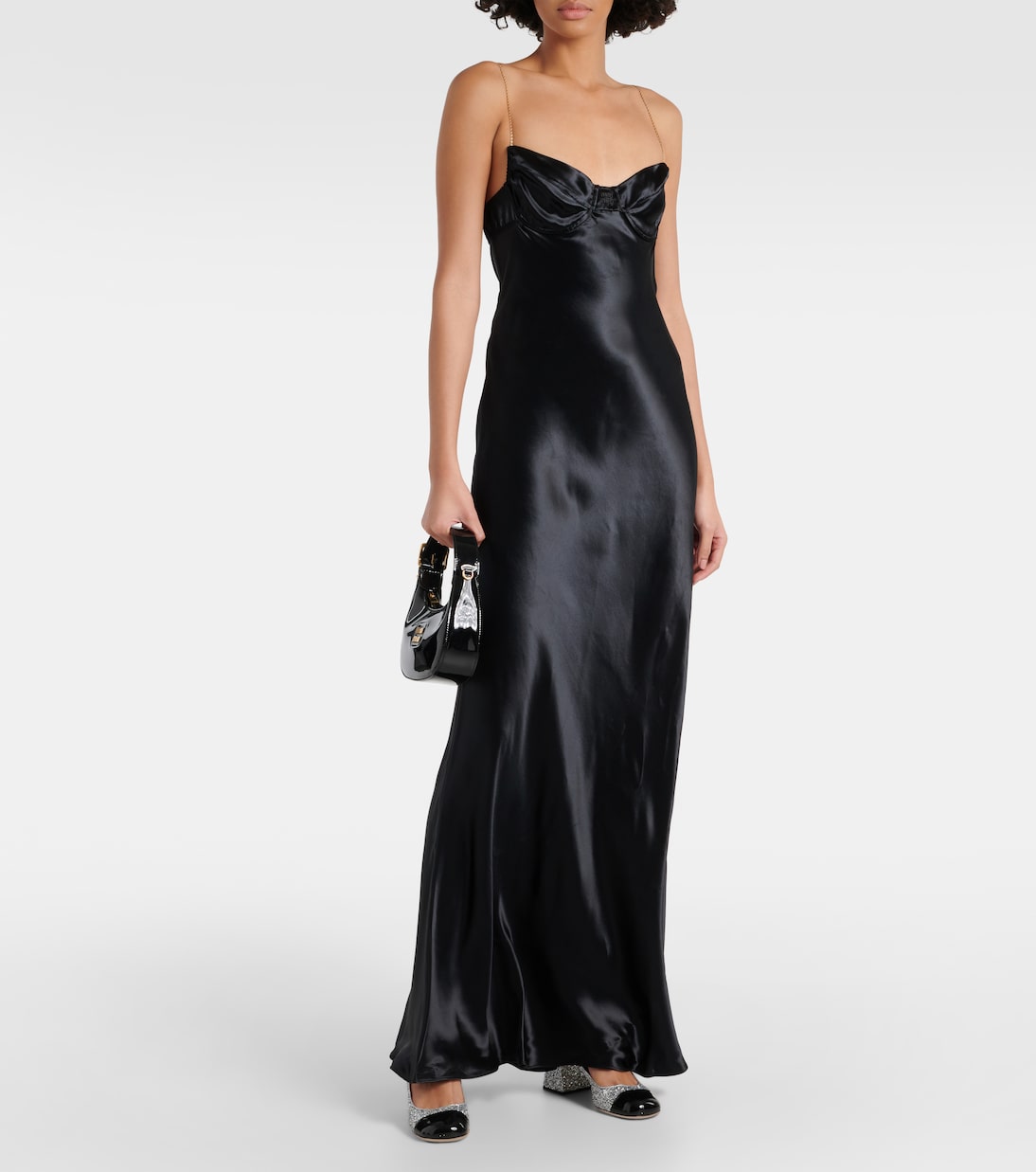 Robe aus Satin | Miu Miu