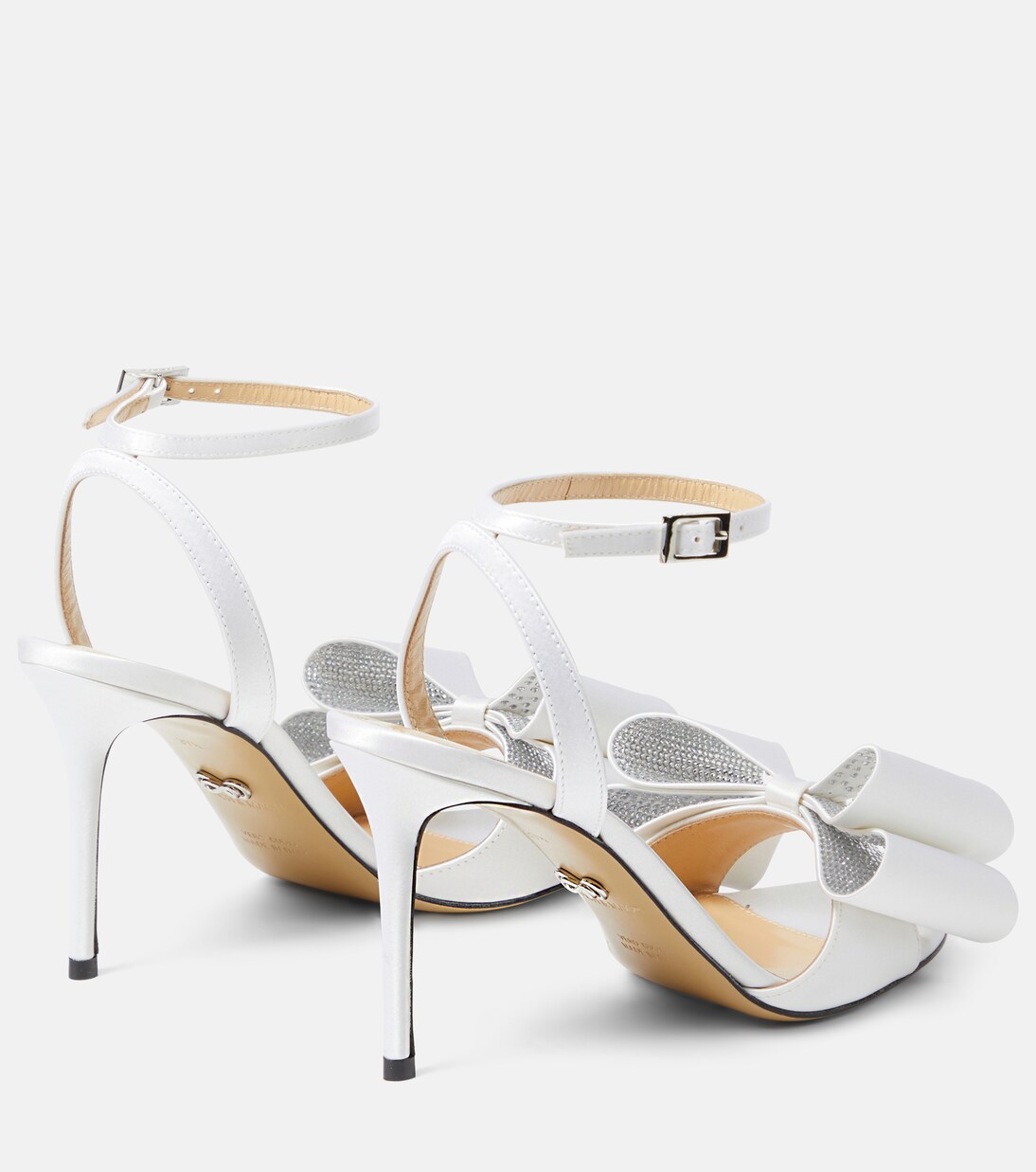 Le Cadeau bow-detail satin sandals | Mach & Mach