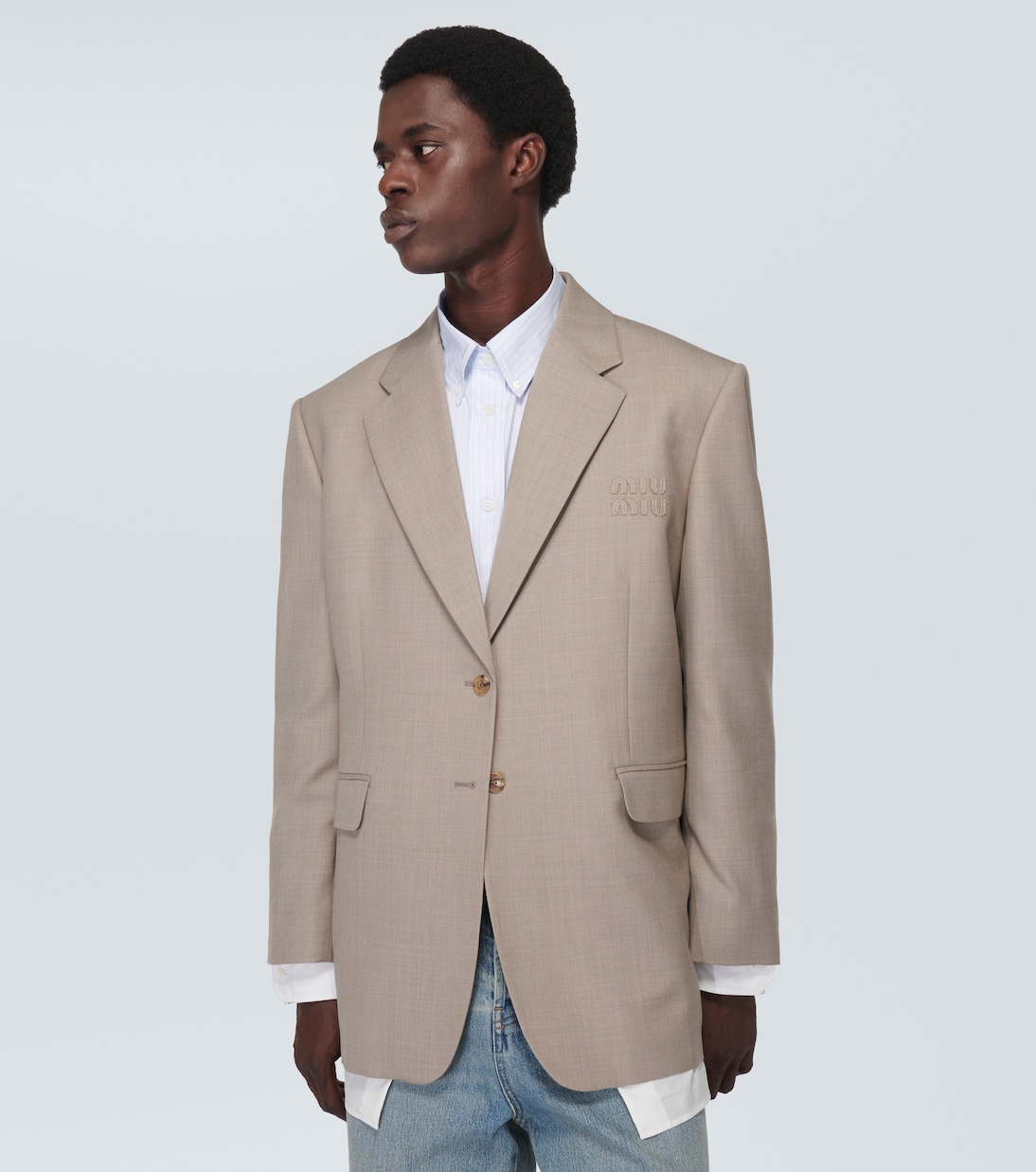 Wool gabardine blazer | Miu Miu