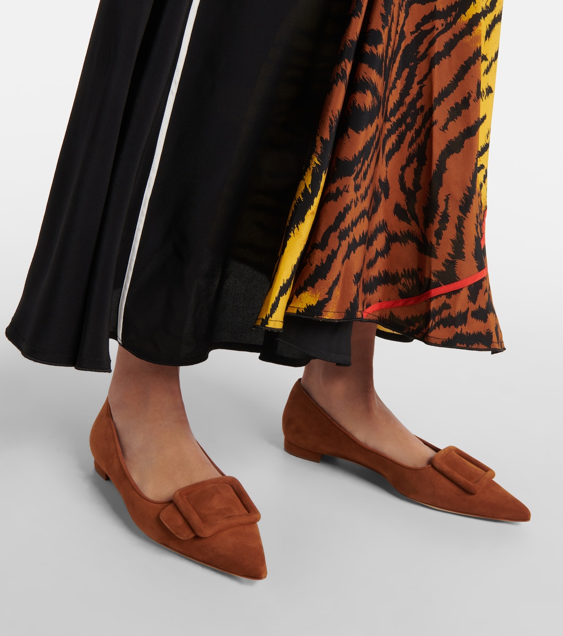 Ballerine Maysale in suede | Manolo Blahnik