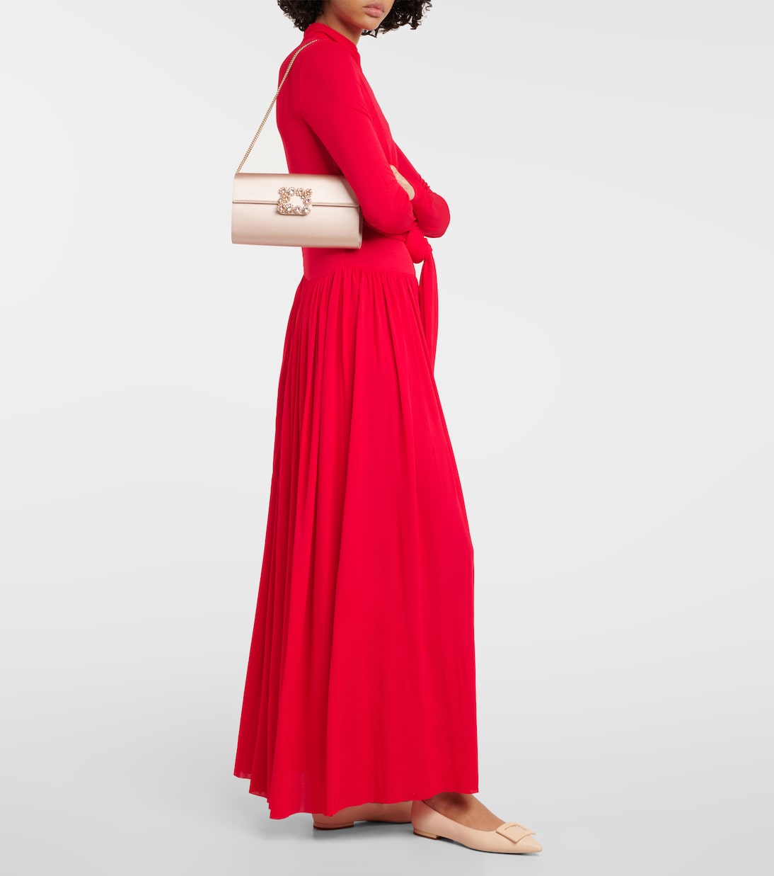 Sac en satin à ornements | Roger Vivier