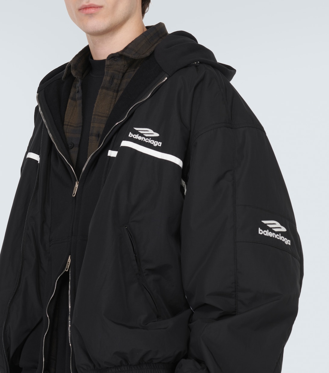 3B Sports Icon layered track jacket | Balenciaga