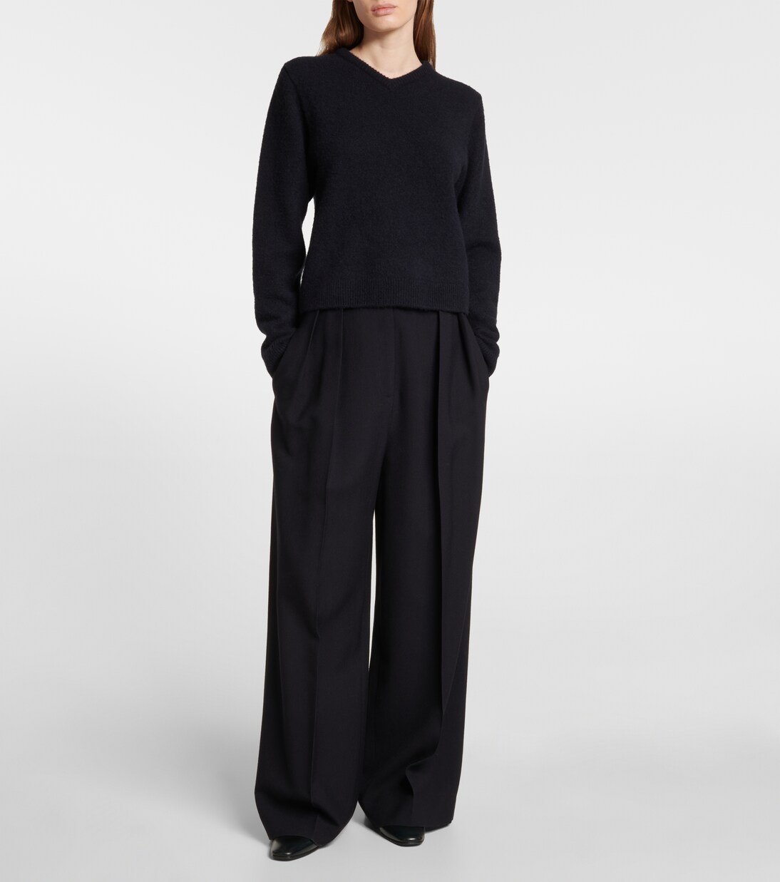 Weite High-Rise-Hose Crissi | The Row