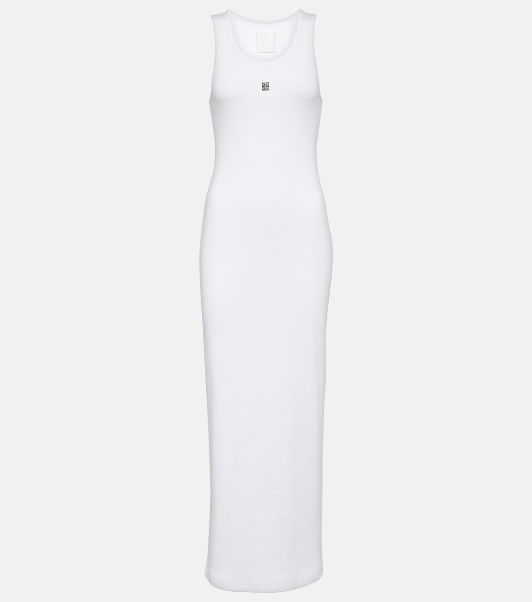 Abito lungo in jersey di cotone a coste | Givenchy