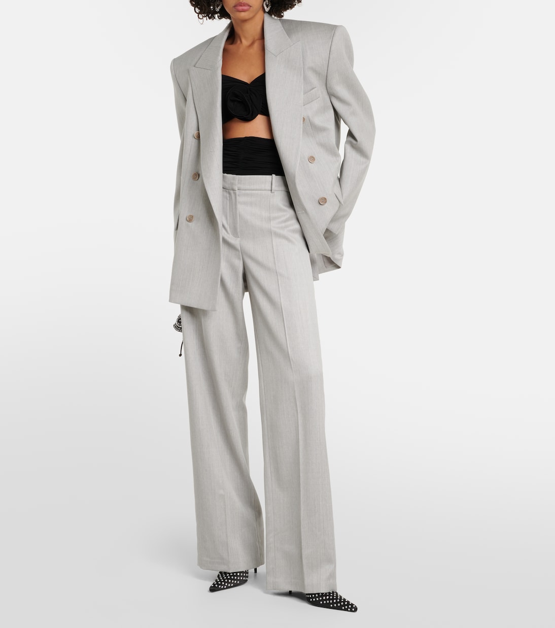 Mid-rise wool straight pants | Magda Butrym