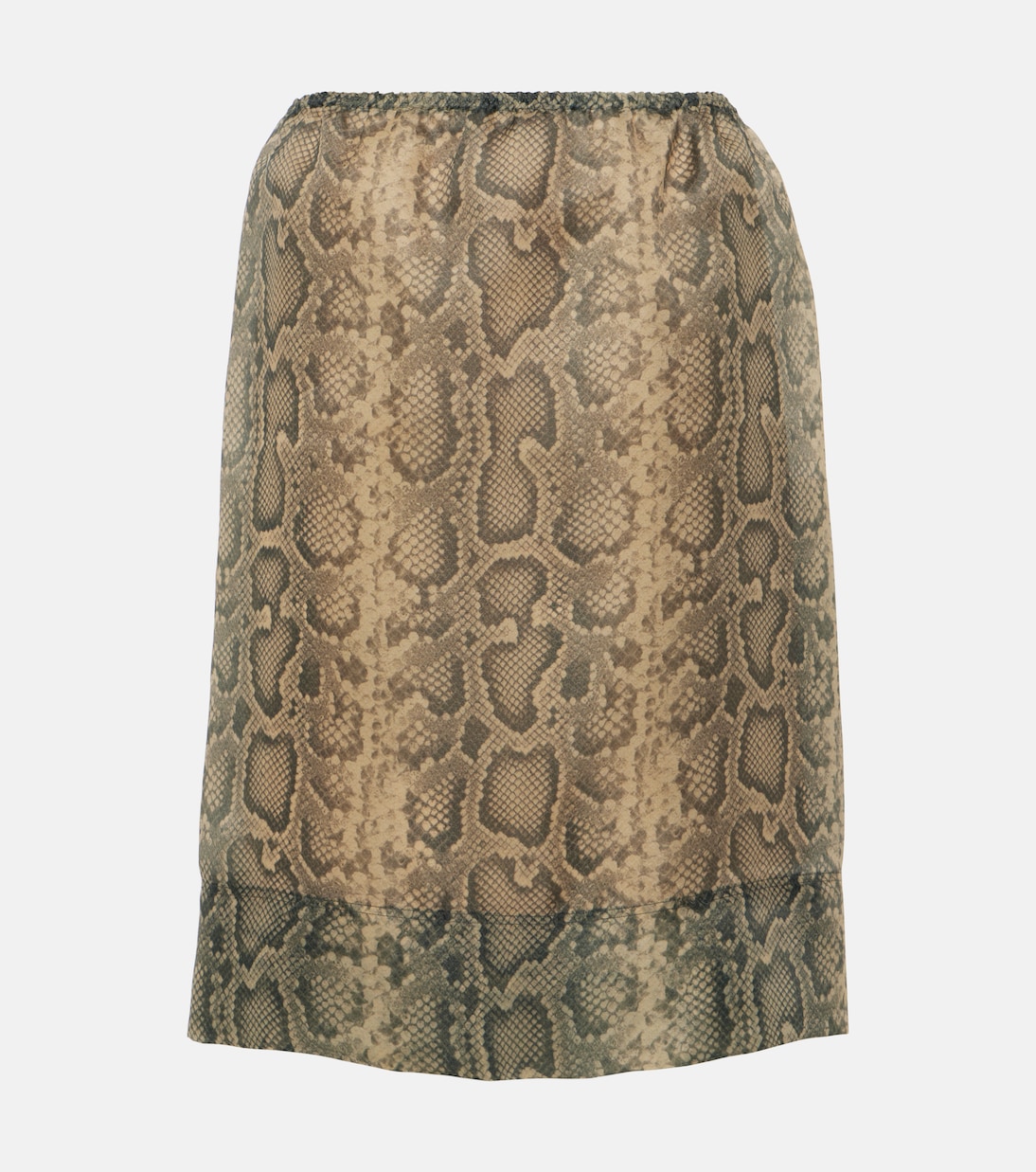 Desio snake-effect organza midi skirt | Sportmax