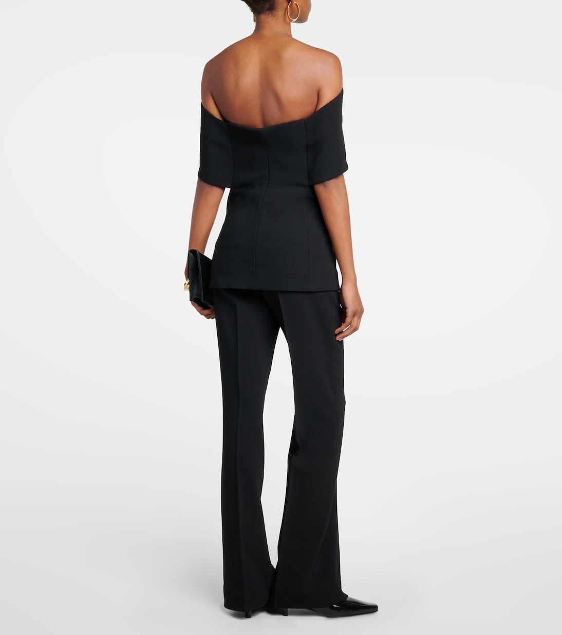 Top in crêpe con scollo bardot | Toteme