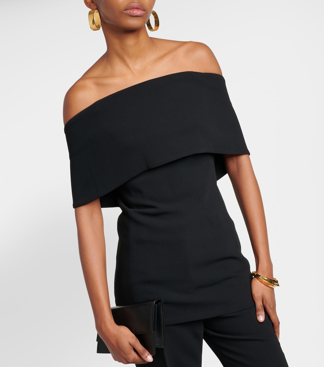 Top in crêpe con scollo bardot | Toteme