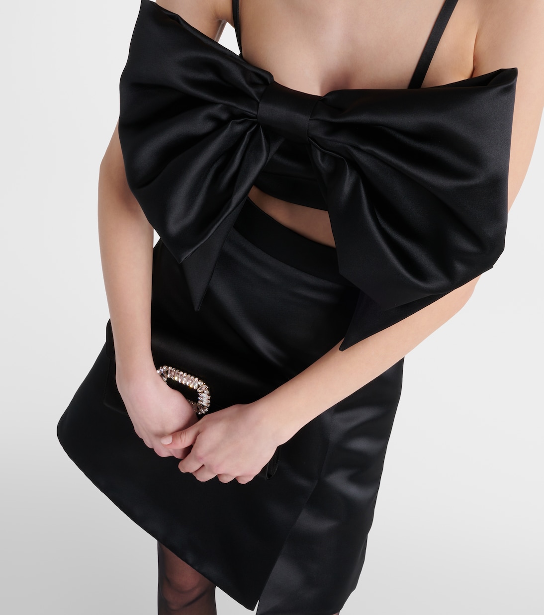 Duchess bow-detail satin bralette | Nina Ricci