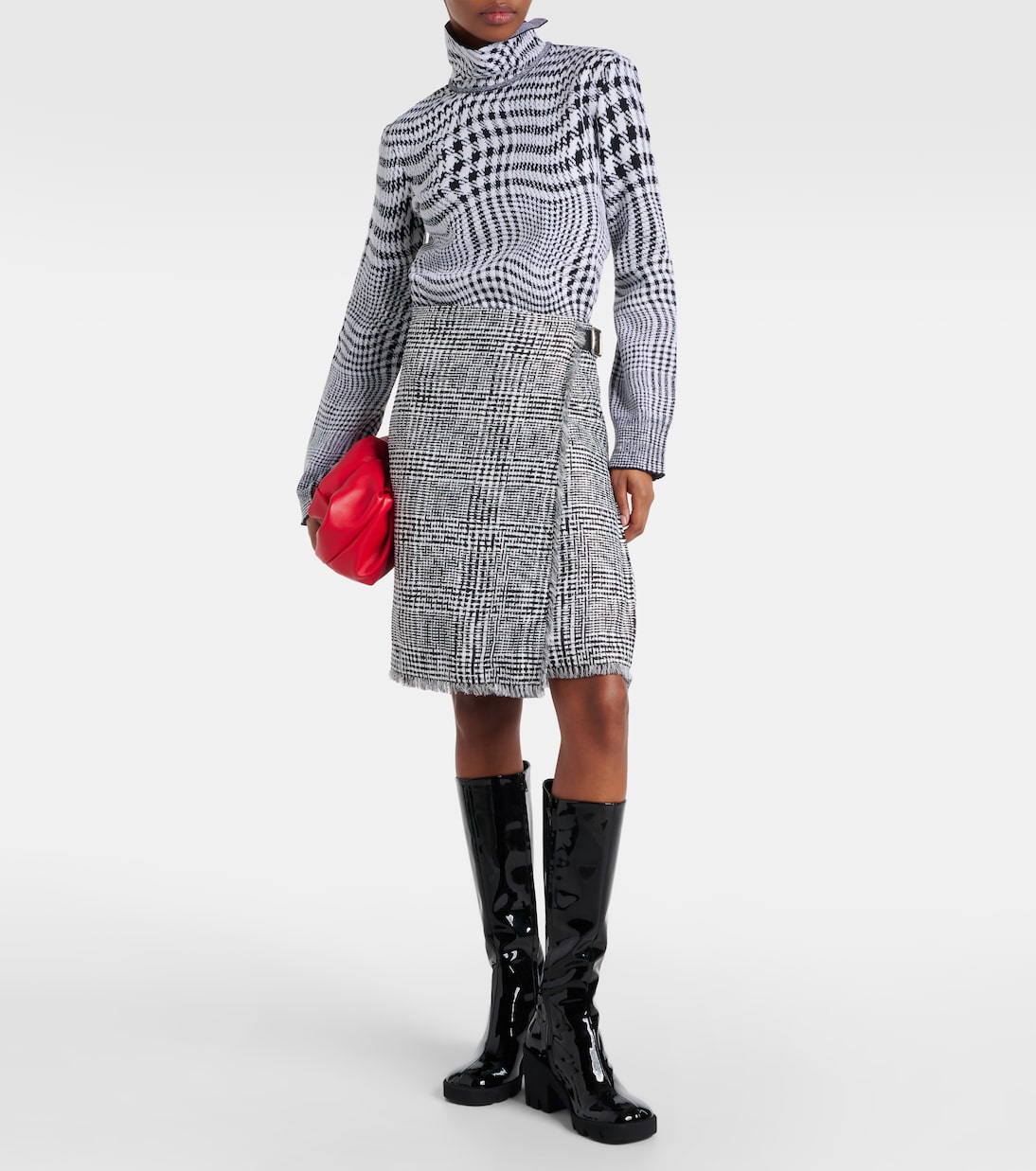 Jupe portefeuille à taille haute | Burberry