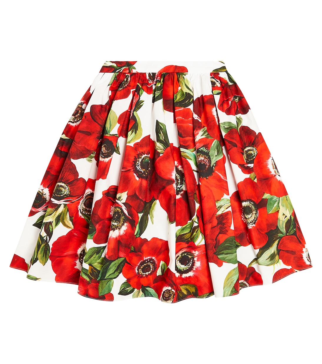 Jupe en coton à fleurs | Dolce&Gabbana Kids