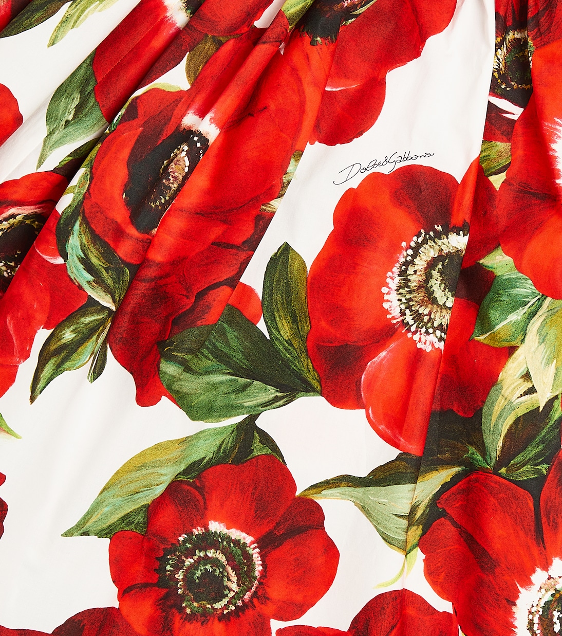 Jupe en coton à fleurs | Dolce&Gabbana Kids
