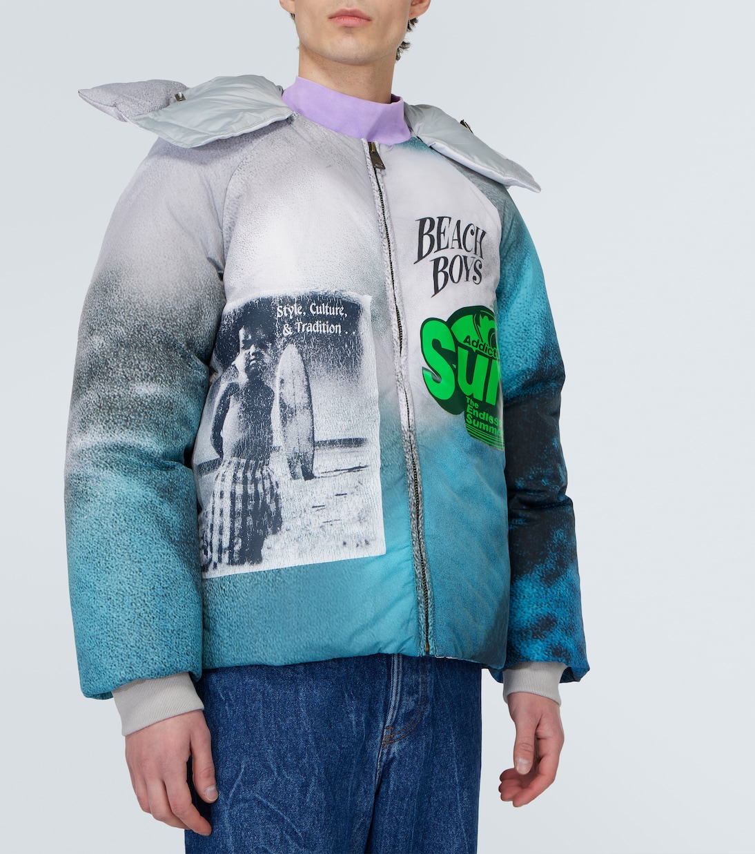 Printed puffer jacket | ERL