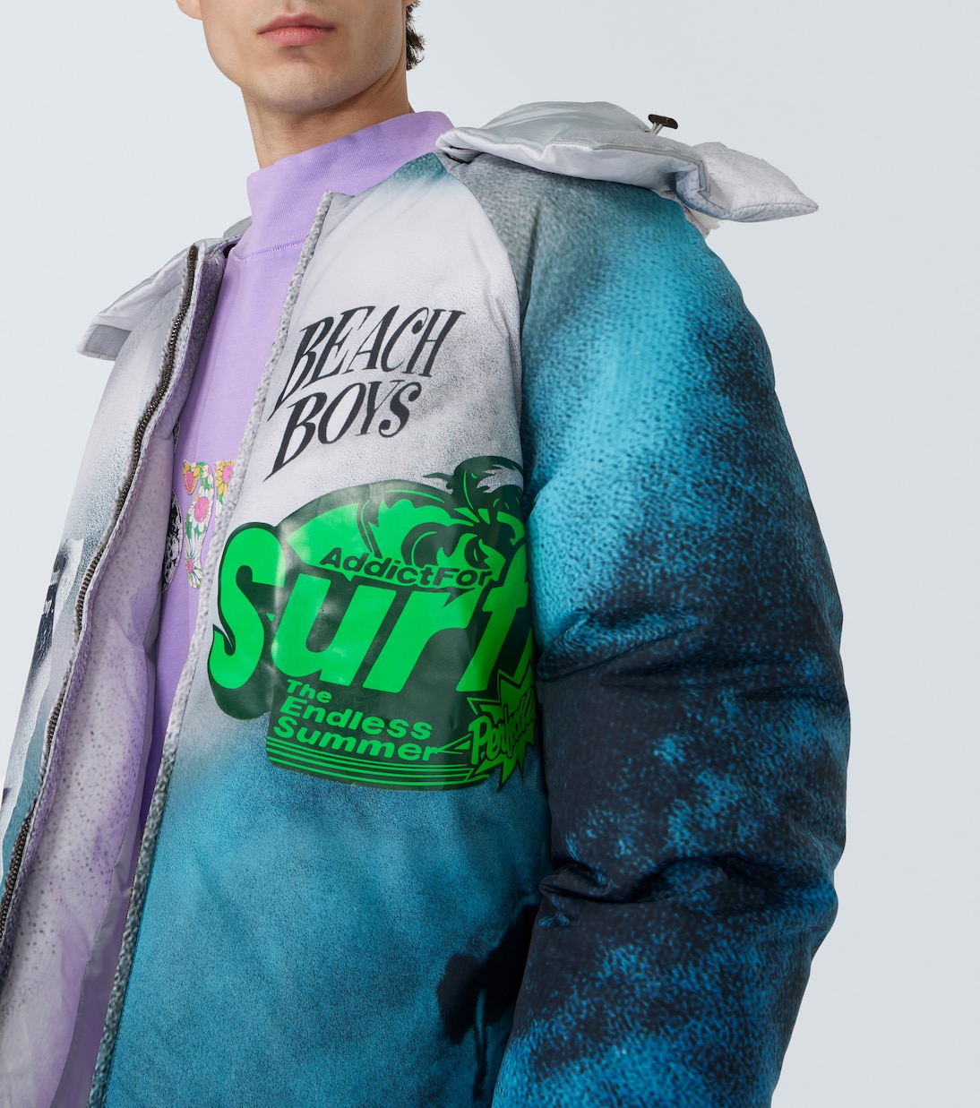Printed puffer jacket | ERL