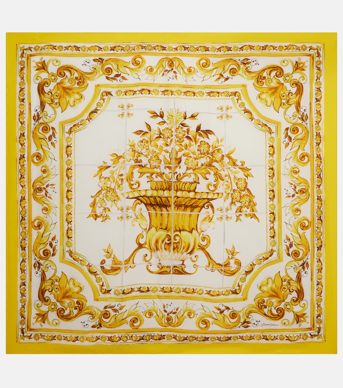 Foulard Majolica in seta | Dolce&Gabbana