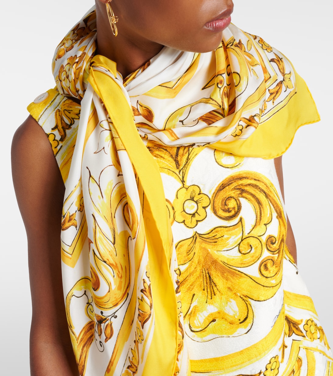 Foulard Majolica in seta | Dolce&Gabbana