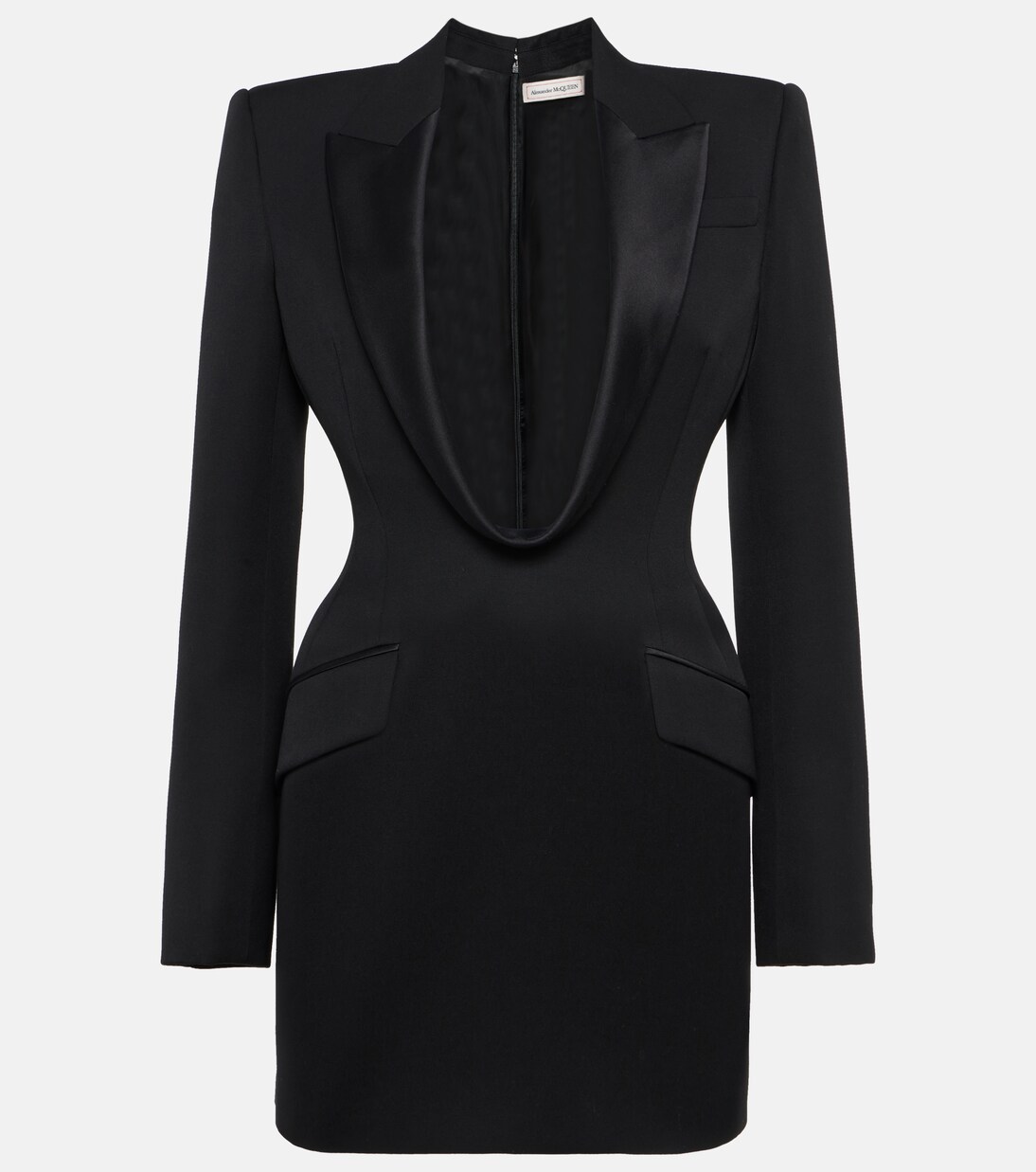 Vestido Corto de Lana con Estilo McQueen para Jóvenes Modernos
