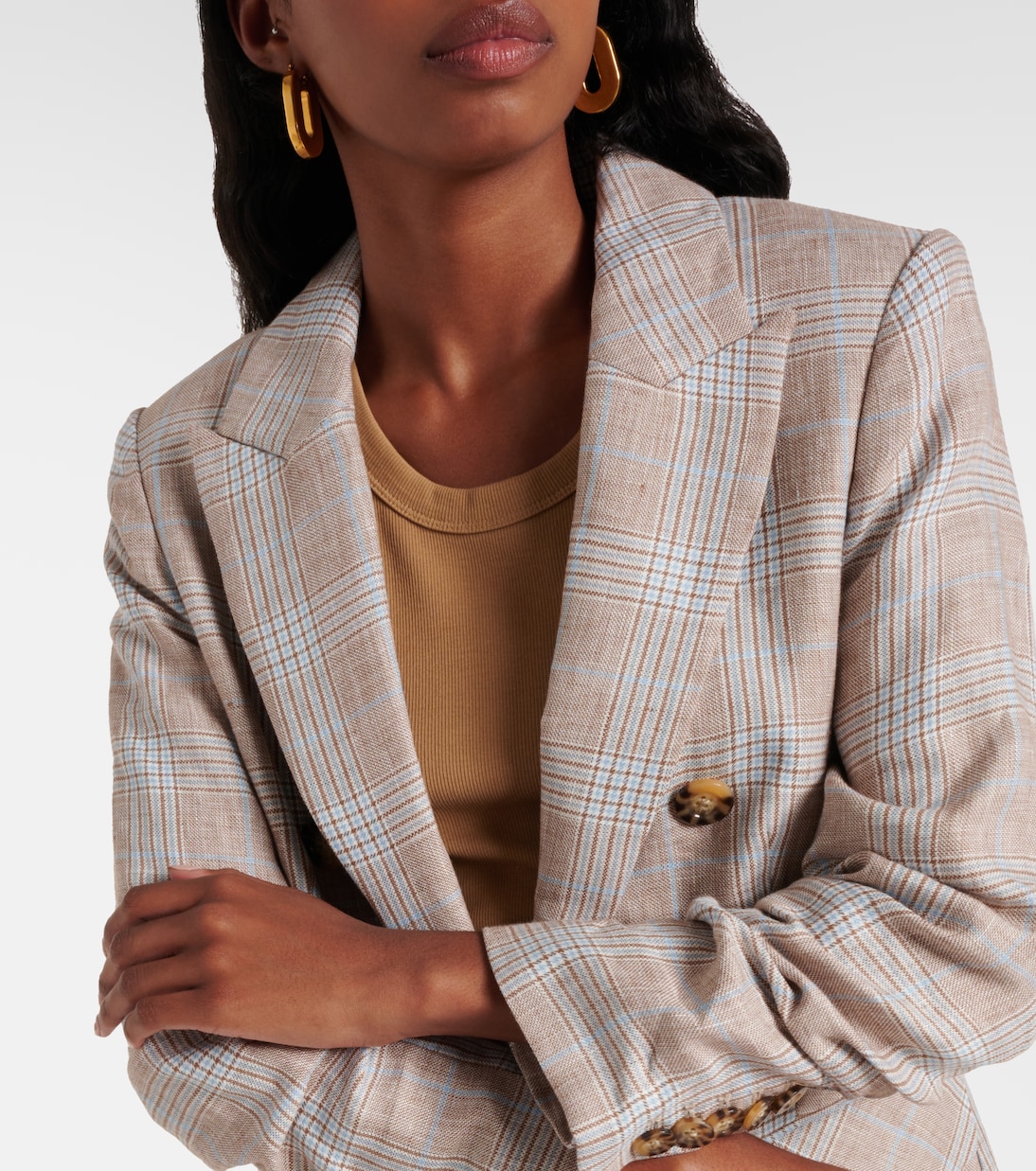Blazer Beacon Dickey in lino | Veronica Beard